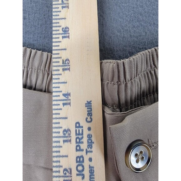 Torrid Pants Womens 22 Short Flax Beige Khaki Wide Leg Linen Lyocell Flat Front - Picture 10 of 14